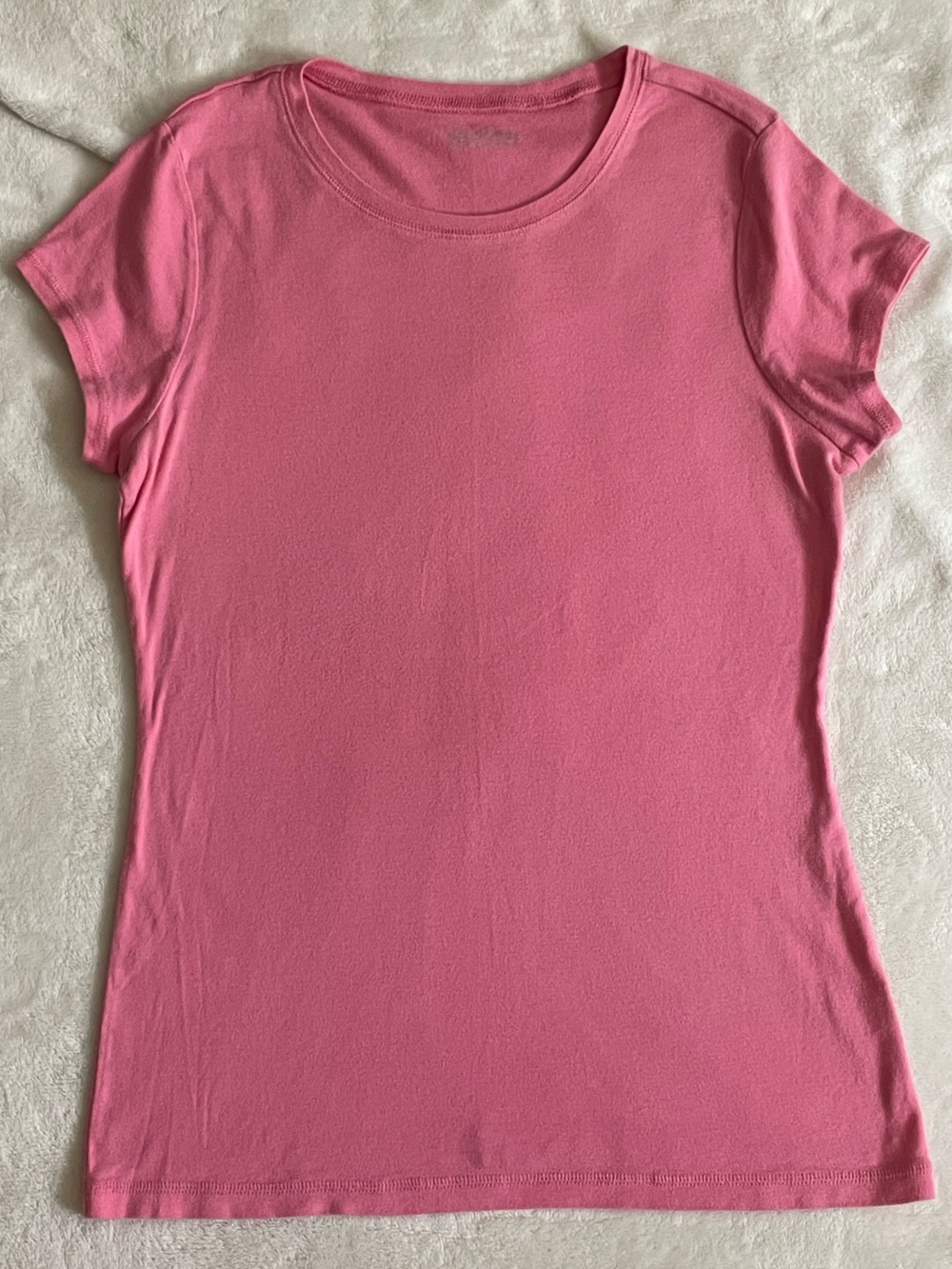 💥6/$35💥 Caslon 100% Cotton Women’s Short Sleeve Tee Pink Rose Crew Neck Size M